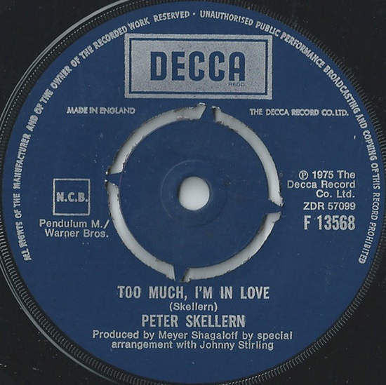 Cover of Hold On To Love / Too Much, I'm In Love