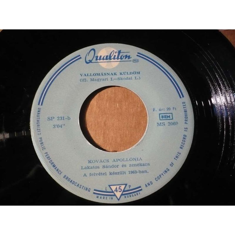 Cover of Gyongyviragos Kis Kertemben / Vallomasnak Kuldom