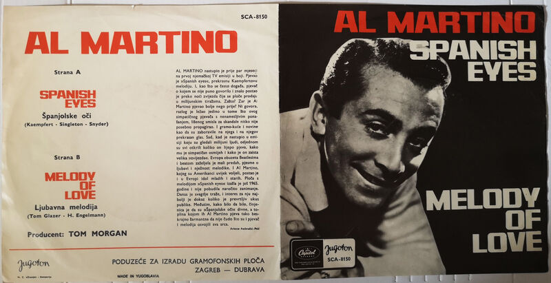 Cover of Spanish Eyes / Melody Of Love