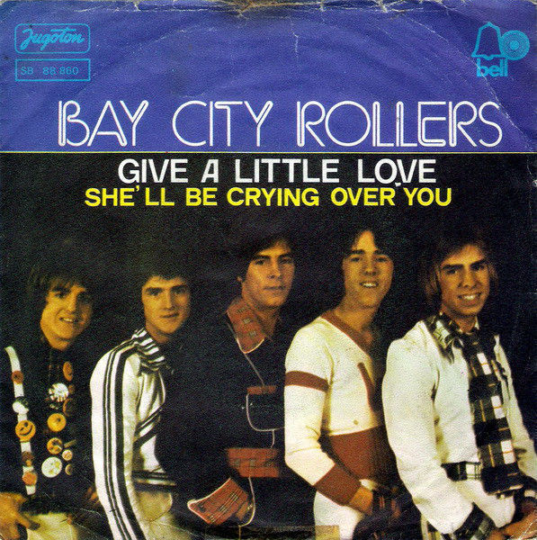 Cover of Give A Little Love / She'll Be Crying Over You