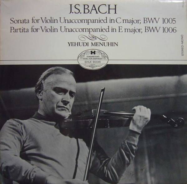 Cover of Bach:sonata For Violin In C Major/partita For Violin In E Major