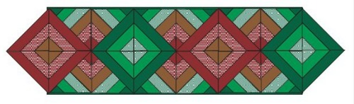 Diamonds and Chevrons Table Runner