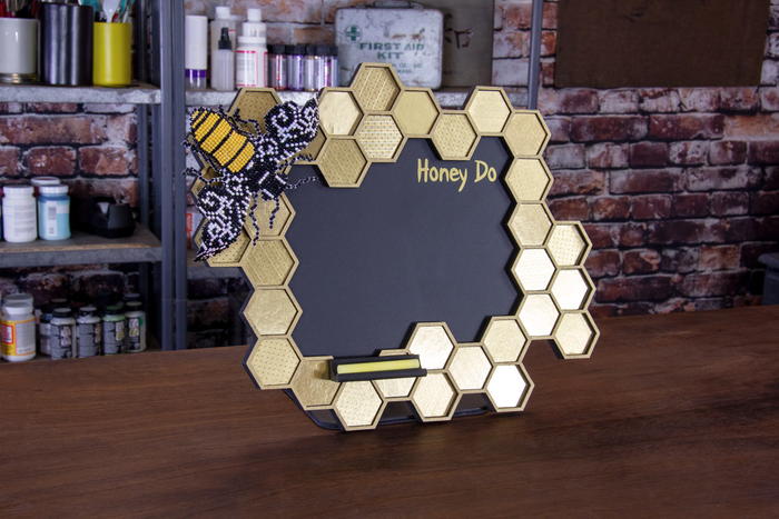 DIY: Diamond Art Bee and Honeycomb Chalkboard "Honey Do" List