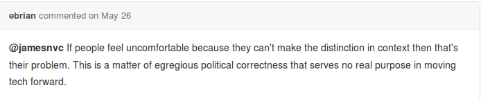 If people feel uncomfortable because they can't make the distinction in context, then that's their problem.