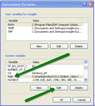 System Variables/Path