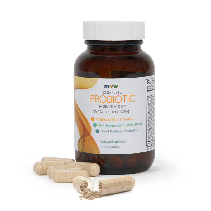 MVW Complete Formulation PROBIOTIC Dietary Supplement MVW Nutritionals