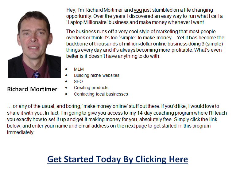 Details Of Free Coaching By Richard Mortimer