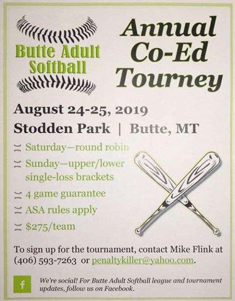 Helena Softball Association 447 6409 Helena MT