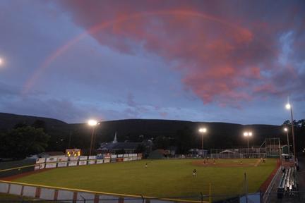 Rainbow over 9th Street Field