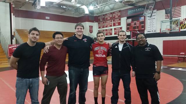 Kyle Bollinger honored for 100th win with some of the past 100 Win members