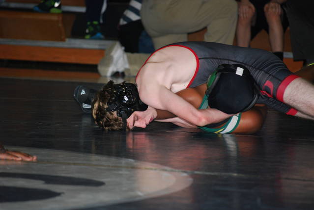 Ross McCormick pins his opponent at Mad Mats!