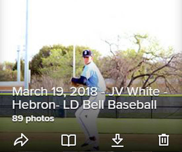 March 19, 2018 - JV White - Hebron- LD Bell Baseball