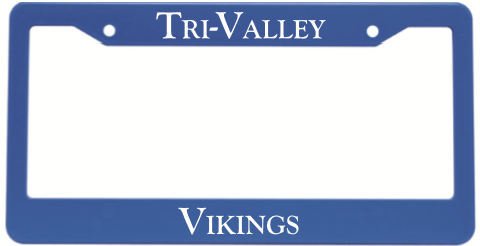 We will also be selling the license plates holders that say “ Tri-Valley Vikings” for $5.00