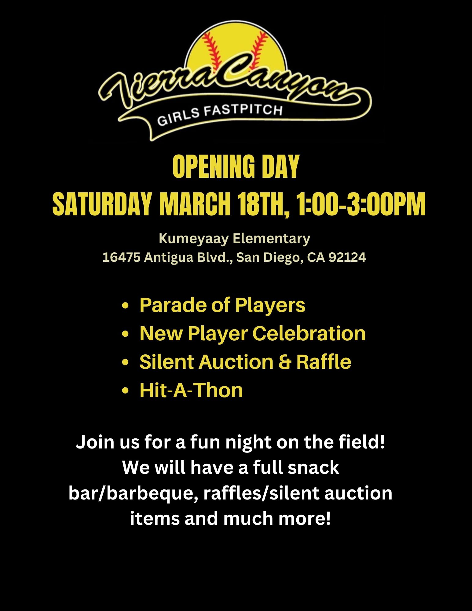 TierraCanyon Girls Fastpitch Softball (San Diego, CA) powered by