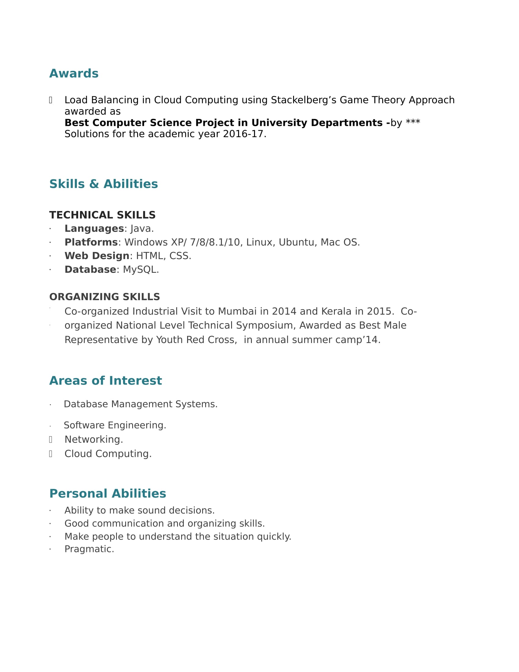 Resume formats for Freshers 32 - IT%201 3