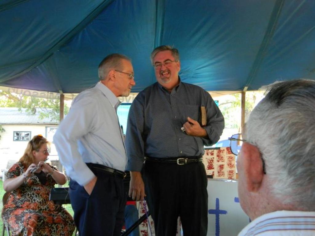 Dr. Tolliver and Curtis Townley, DOM of ORBA, visit on Wednesday.