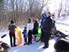 My kind a sledding!...Watching from the top!