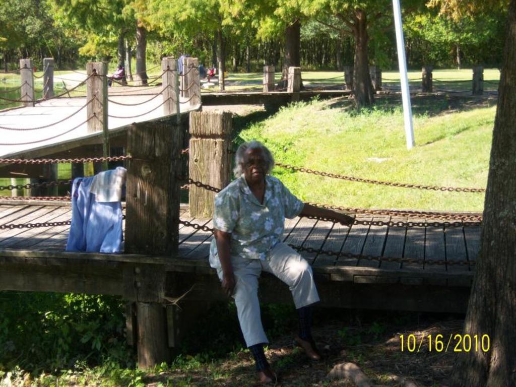Sis. Napoleon - posed on the bridge!
