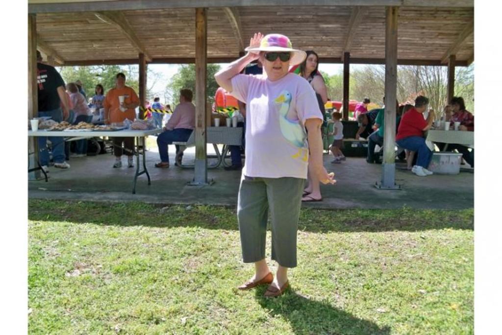 June Stanley in her Easter hat!