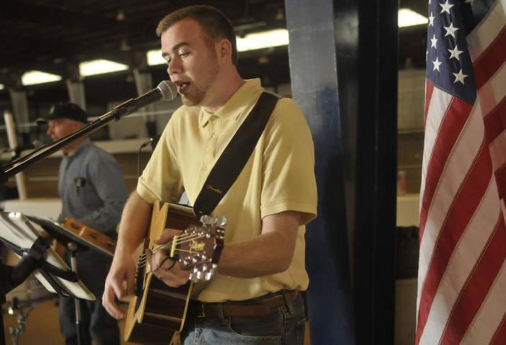 Wade Vandelicht and Mike McDow warm up for some great Cowboy music!