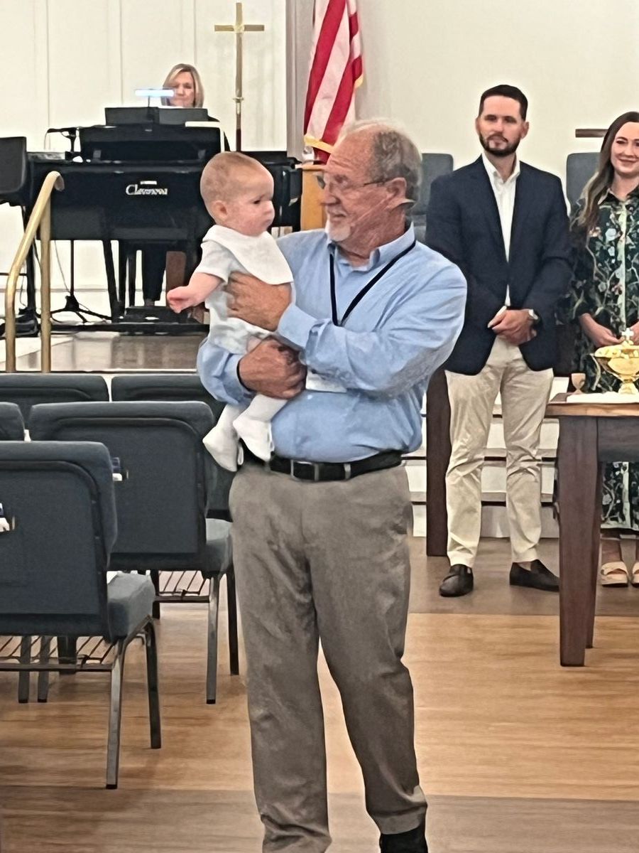 Baptism of Henson Luke Gilliam, son of Cameron and Camille Gilliam.