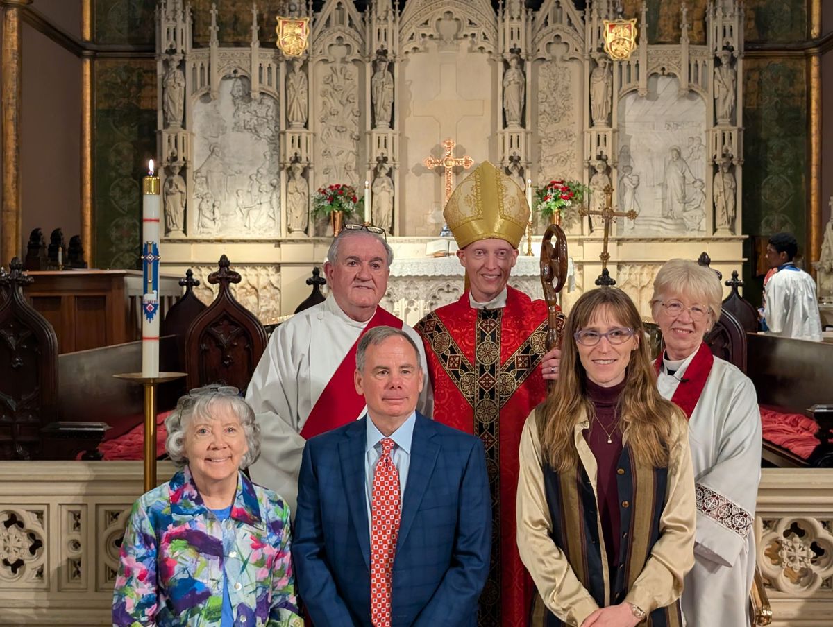 First Row: Deacon Paul, Bishop Jeremiah, Mother Judith Second Row: Deborah Henderson and Ken Crognale received into this Communion. Shea Wert for Confirmation