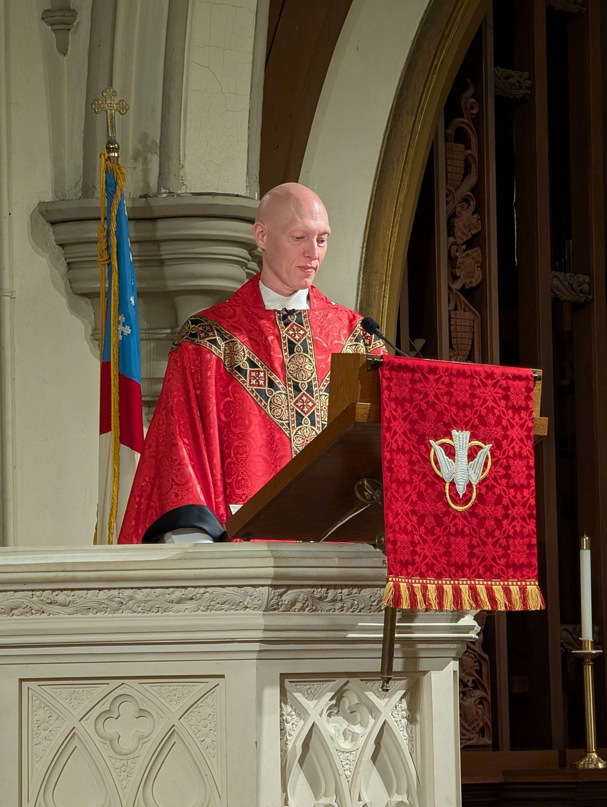 Bishop Jeremiah giving the sermon