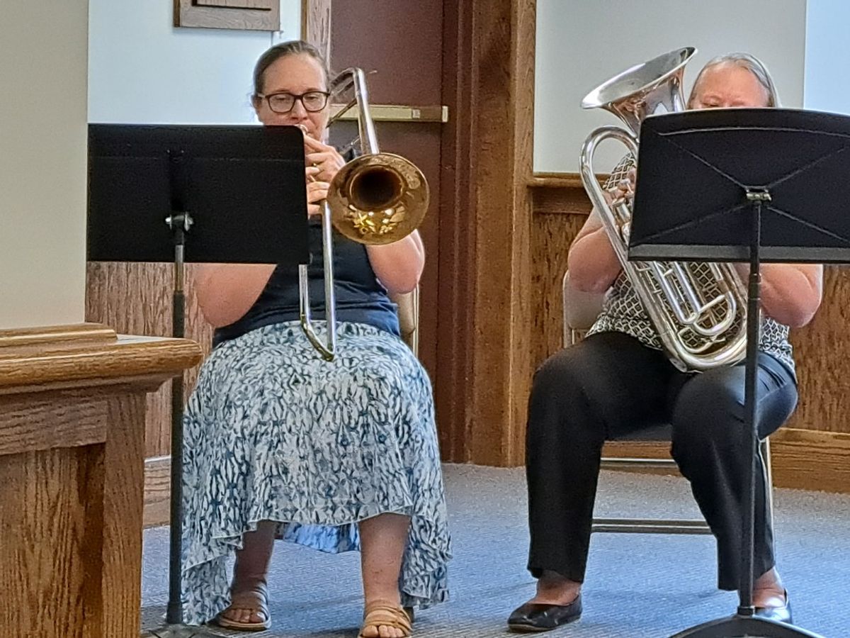 Blessed with special music from Emily Sloan and her mom, Karen Marburger, 8/24/2025
