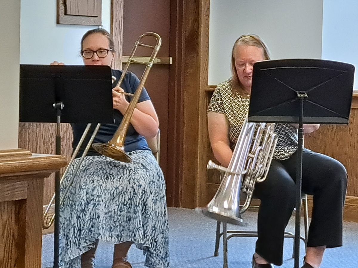 Blessed with special music from Emily Sloan and her mom, Karen Marburger, 8/24/2025