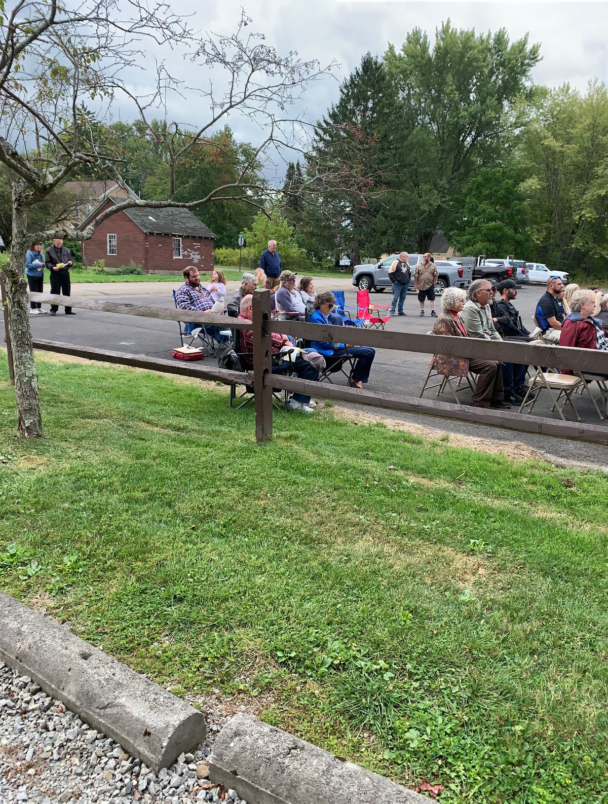 Outdoor Worship and Picnic, Sunday, Sept 7th - First Responders recognized. And it was grandparents day!