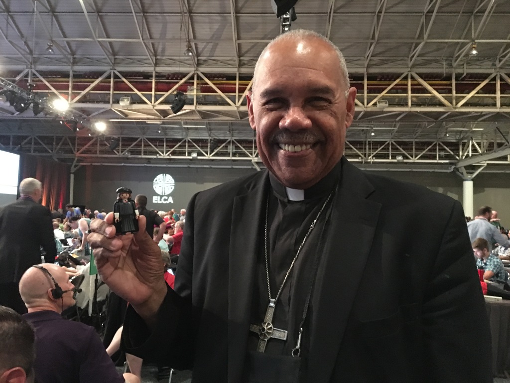Little Luther meet Bishop Abraham Allende of the NE Ohio Synod