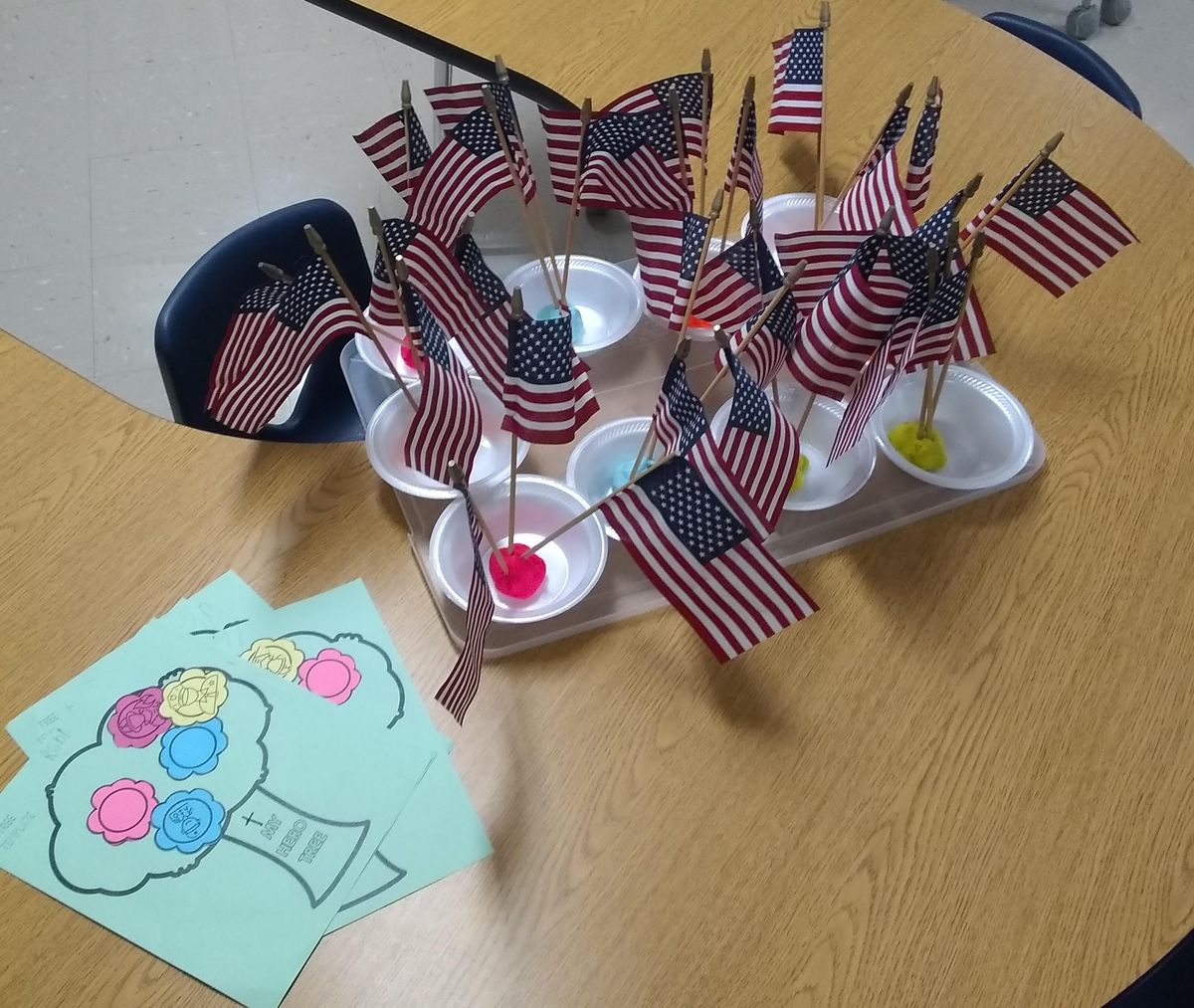 After reading the book, This Very Tree, by Sean Rubin, preschoolers made