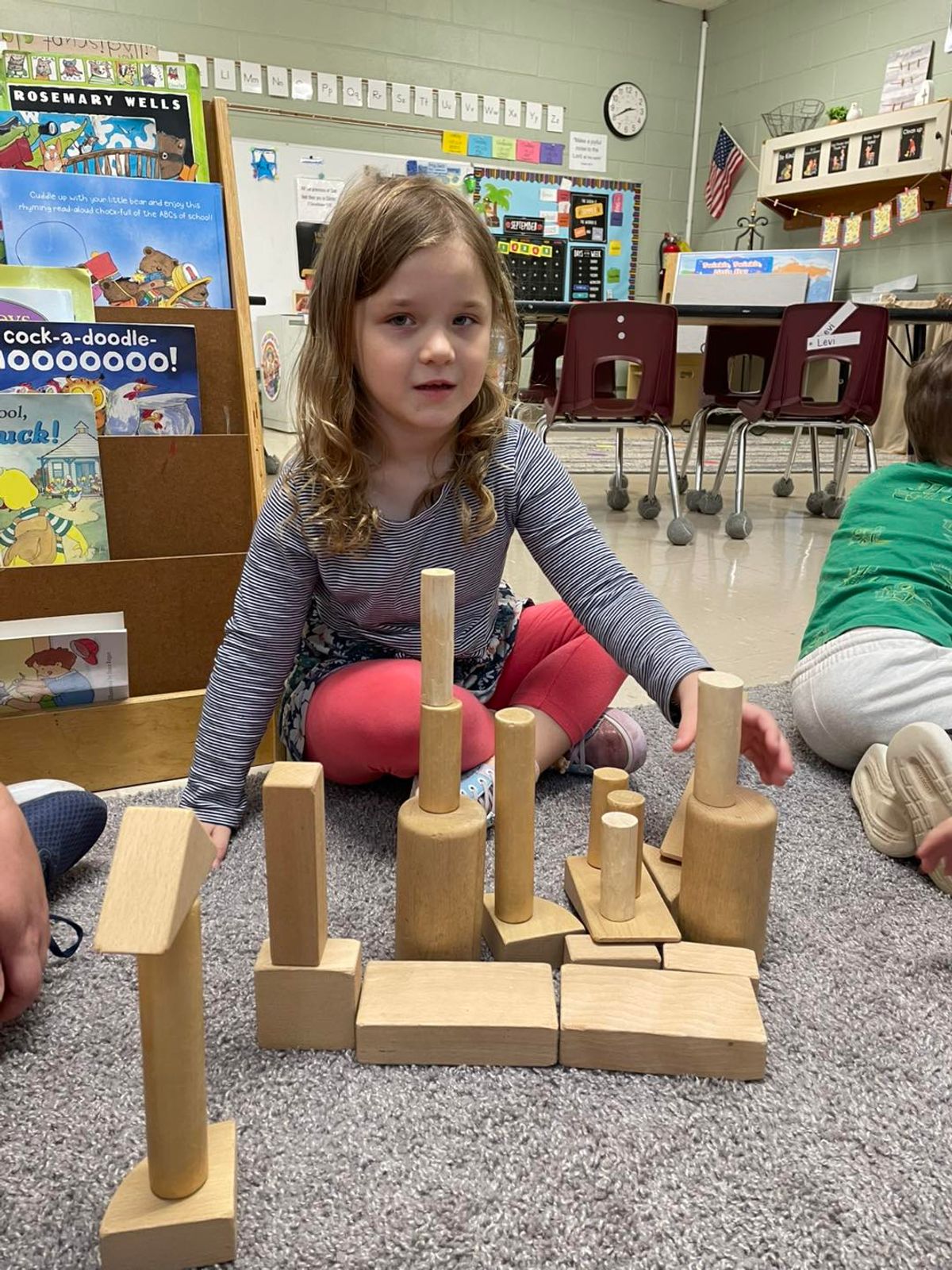 Preschoolers built pirate ships after reading books about pirates the last few weeks!