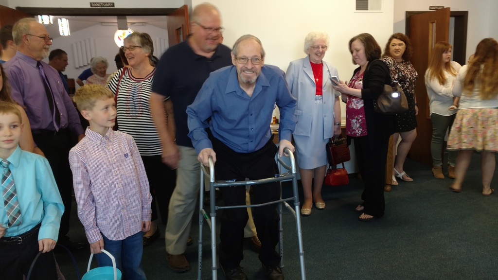 Joel came for Easter Service