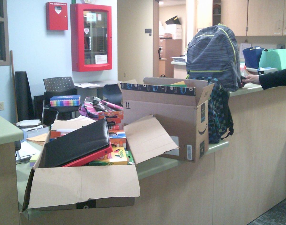 Delivery made to Morrice Elementary School office