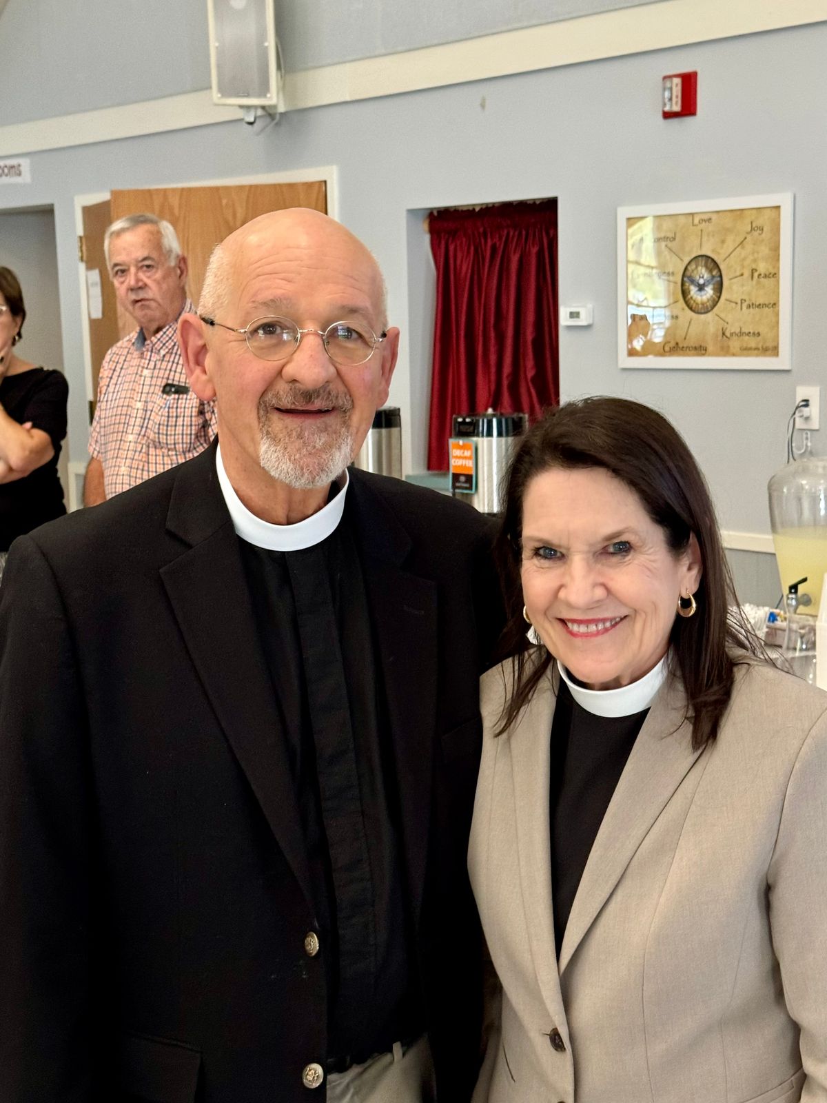 Fr. Tom and Mtr. Elizabeth at the reception