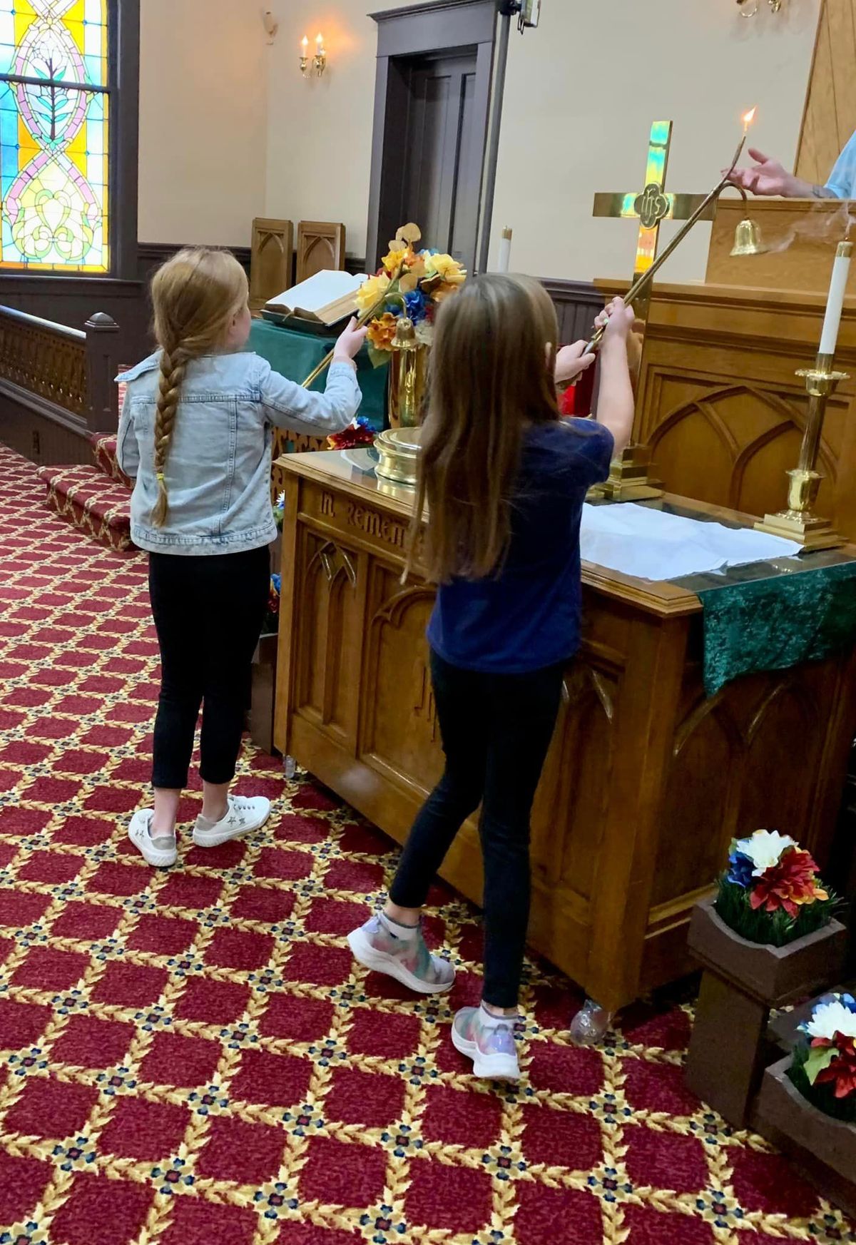 Our dedicated acolytes bringing the light.
