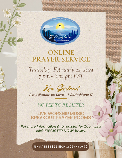Feb. 2024 Online Prayer Service Flyer