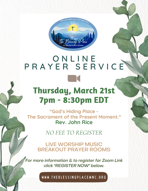 Mar. 2024 Online Prayer Service Flyer