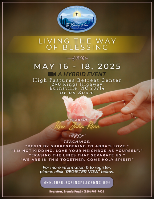 Living The Way of Blessing 2025 Retreat Flyer