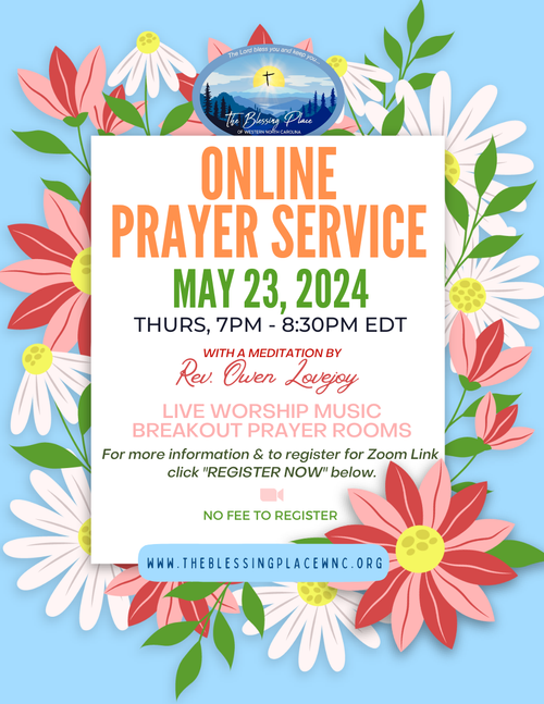 May 2024 Online Prayer Service Flyer