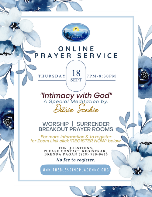 Sept. 2025 Online Prayer Service Flyer