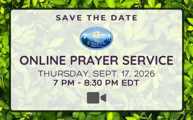 Save The Date Flyer 9/17/26 Online Prayer Service