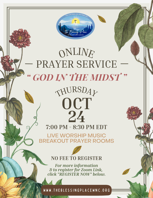 Oct. 2024 Online Prayer Service Flyer