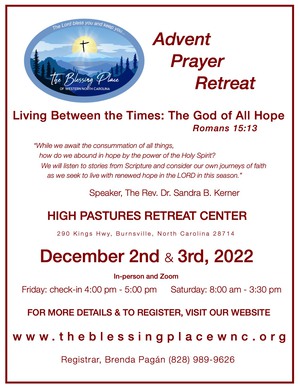 2022 Advent Prayer Retreat Flyer