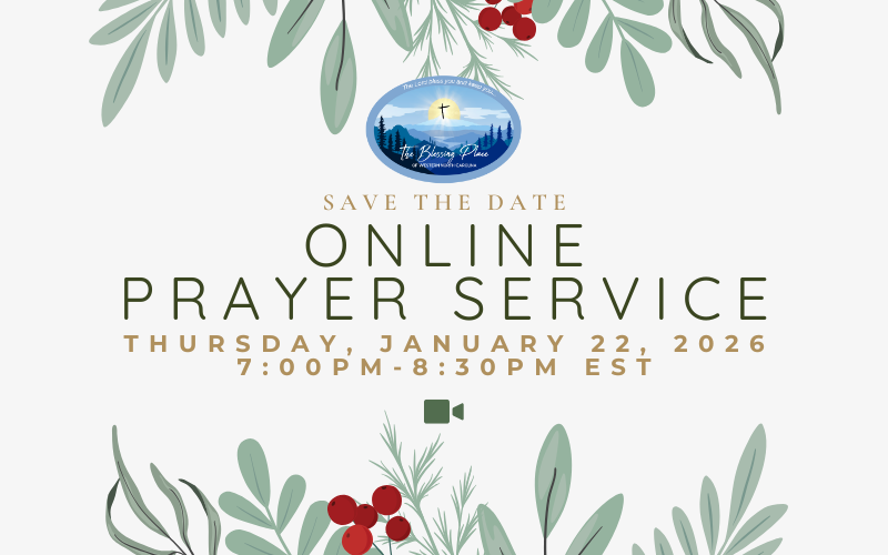 Online Prayer Service Save The Date 1/22/25