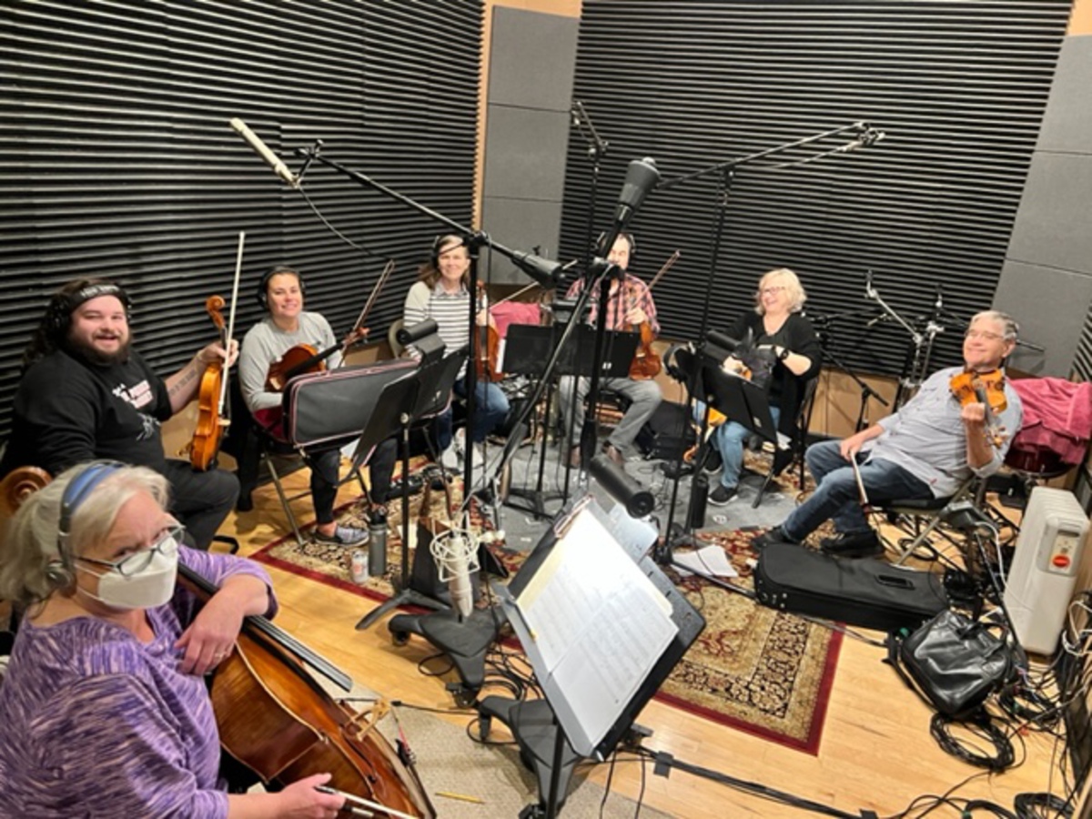 String arranger David Davidson with his incredible players