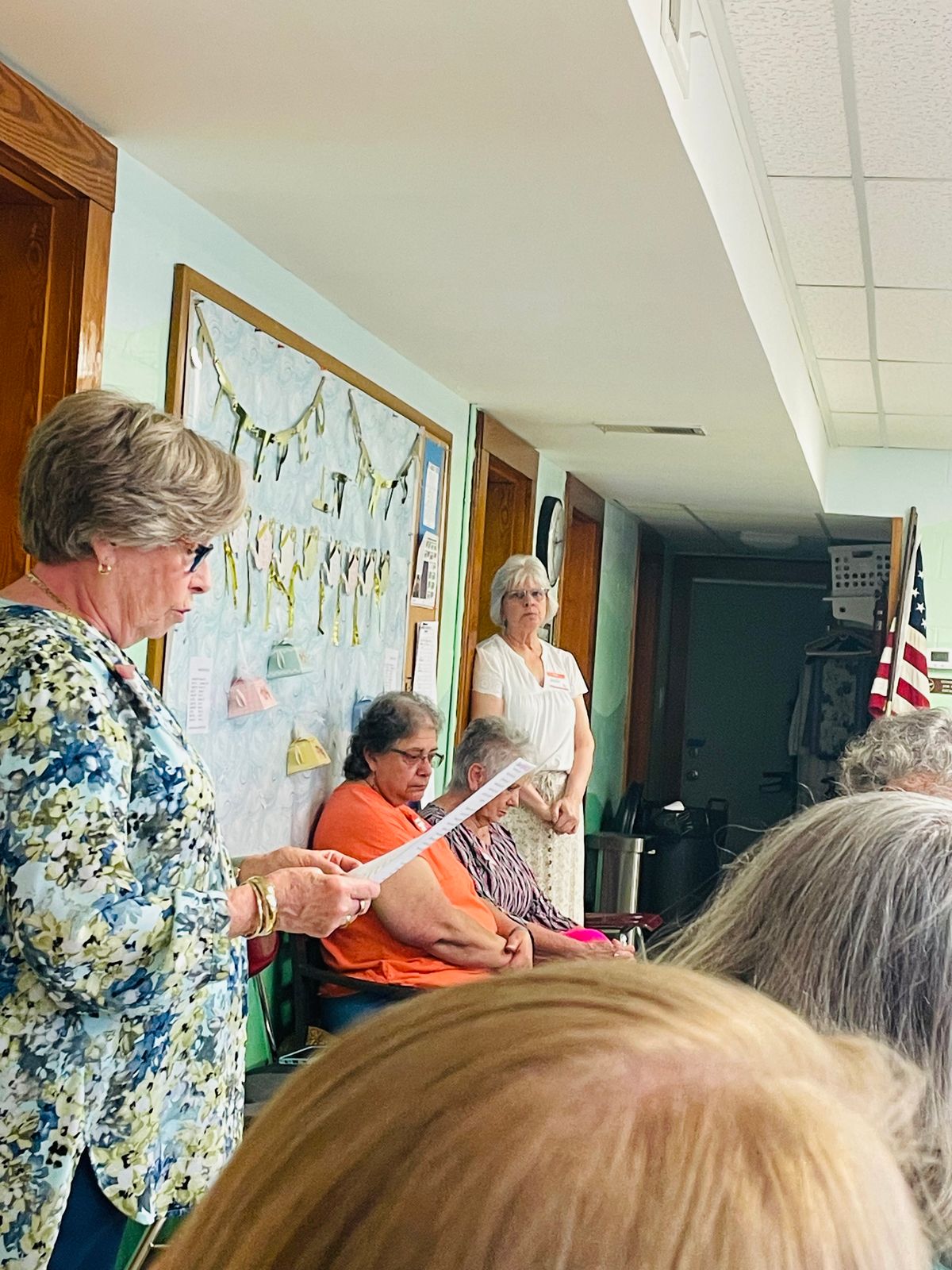 Anne Matroni read a portion of our lesson about being steeped in Christ.