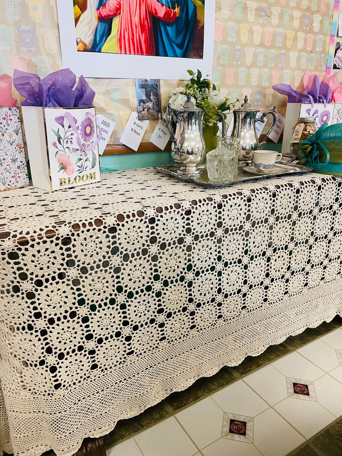 Our Tea Party theme was based on a lesson about being "Steeped in Christ".