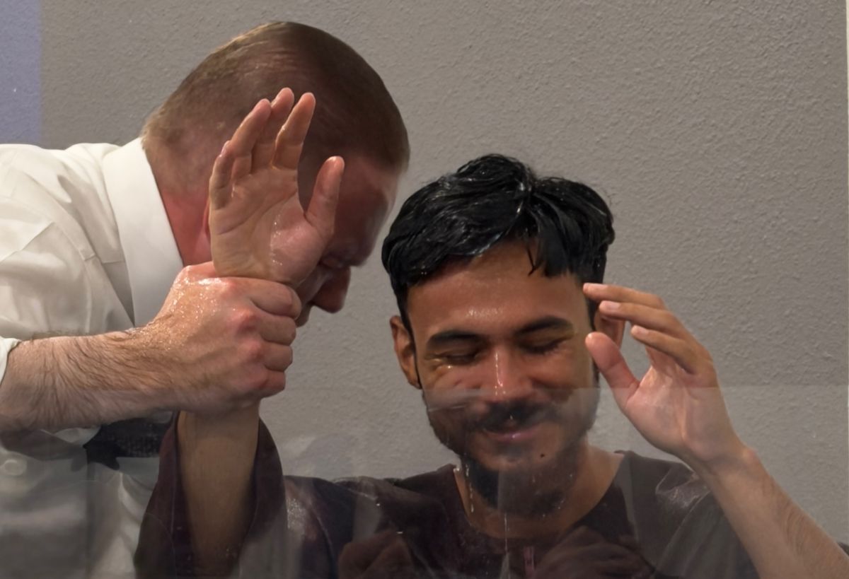 Pastor Baptizes Brother Issac Wallace in Jesus Name at TLC